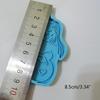 Handmade Thanksgiving Day Keychain Mold Shiny Pregnant Woman Keychain Resin Mold DIY Crafts Silicone Mould UV Epoxy Mold