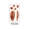 New Waterproof Halloween Horror Wound Scar Face Disposable Temporary Tattoo Scar Sticker