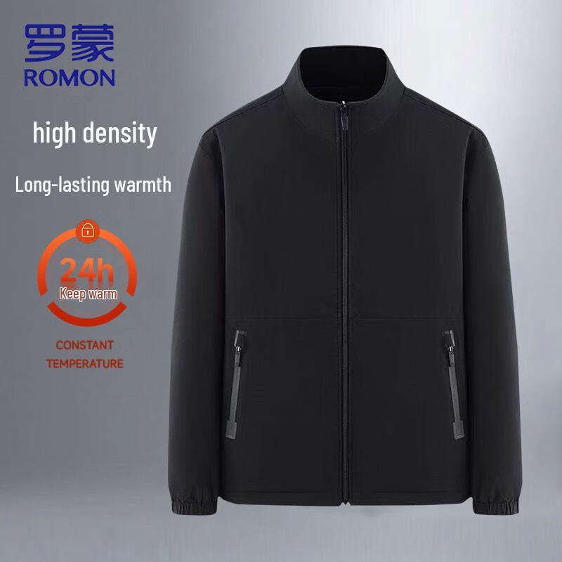 ROMON Men's Reversible Thickened Fleece Jacket