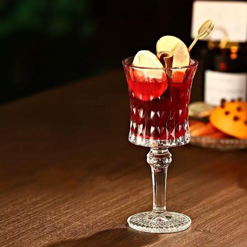 Vintage Crystal Glass Spirits Goblet Cup Cocktail Goblet Engraved Wine Glass Whisky Cups Juice Cup Beer Mug Home Bar Drinkware