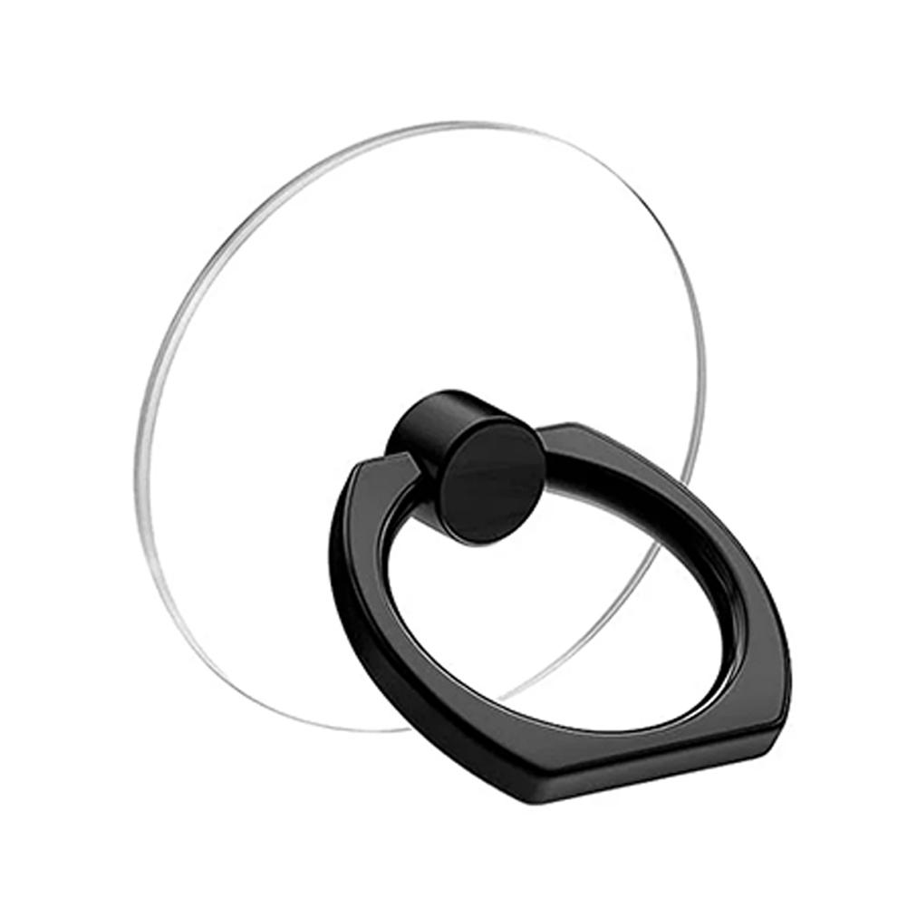 Transparent Mobile Phone Ring Holder Stand 360° Rotation Clear Finger Grip Car Phone Mount Stand Compatible Various iPhones Case