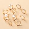Alloy Ring Set Jewelry Niche Light Luxury Accessories Women's High-end Jewelry Diamond Ring