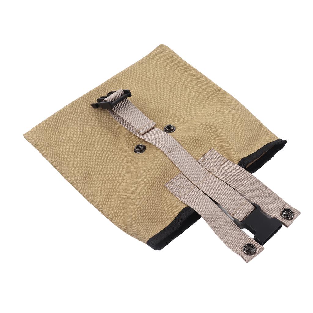 Outdoor Foraging Bag Oxford Cloth Fruit Picking Bag Waist Hanging Tool Pouch Garden Vegetable Storage Pouch Khaki