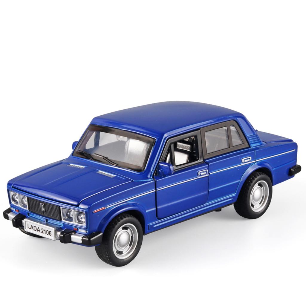1/32 Retro LADA Alloy Car Model Toys, Car Center Console Interior Decorations, Cool Desktop Ornaments, Adult Christmas/Birthday Gifts