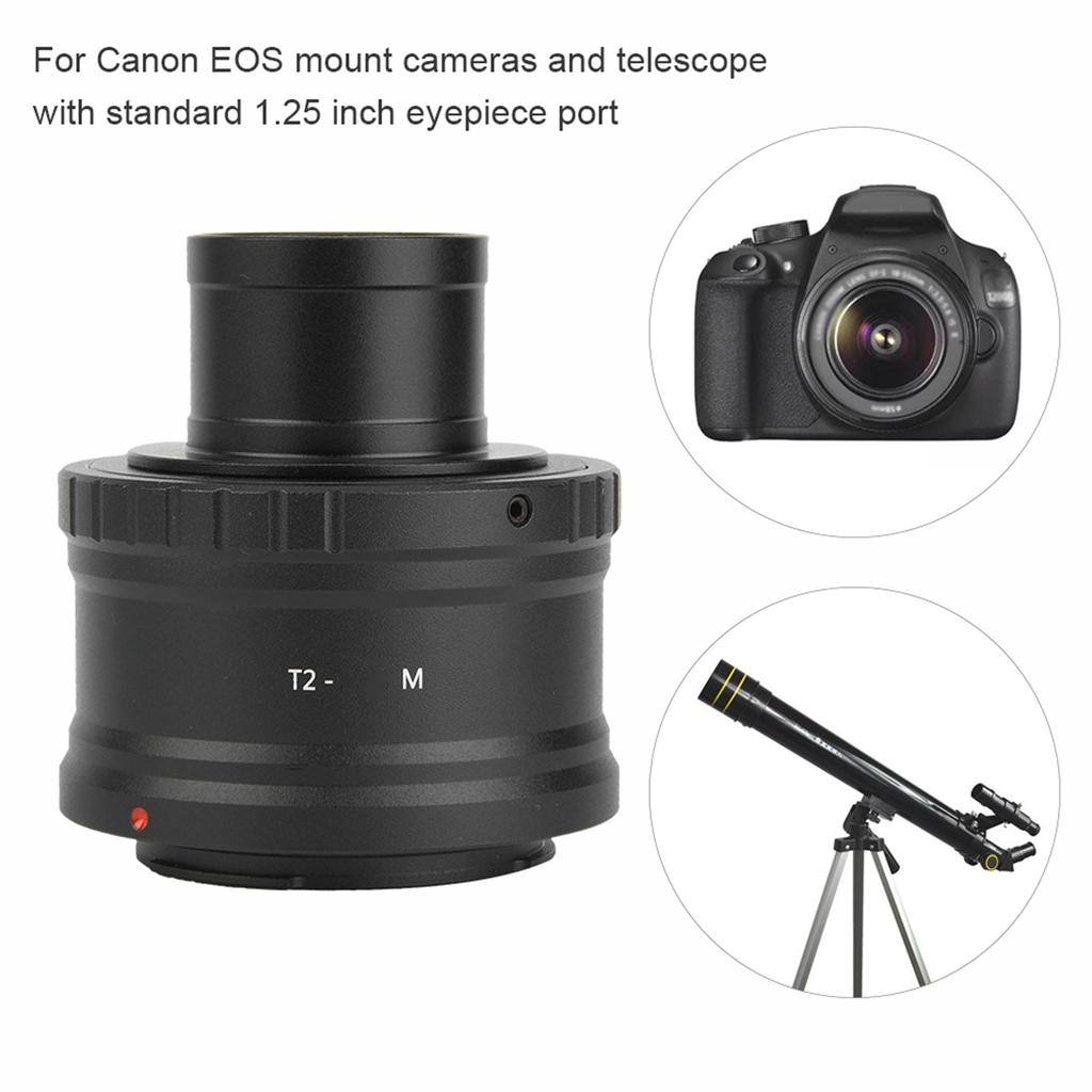 Hliníková zliatina T2-EOS M 1,25-palcový teleskop na adaptérový krúžok pre fotoaparát s bajonetom Canon EOS M