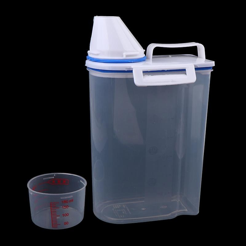 1/3/5Pcs Moisture-Proof Grain Storage Jar Sealed Rice Bucket Pet Food Container Set Kitchen Storage Box For Dry Goods