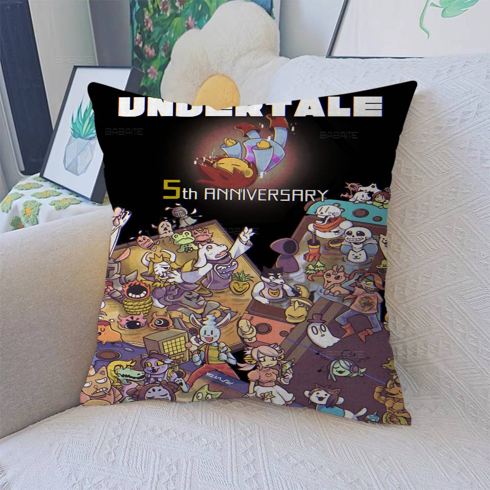 Anime Designs Game U-Undertale Vintage Stitch Lucky Dragon pillow cover sofa cushion cover home room decoration children gift
