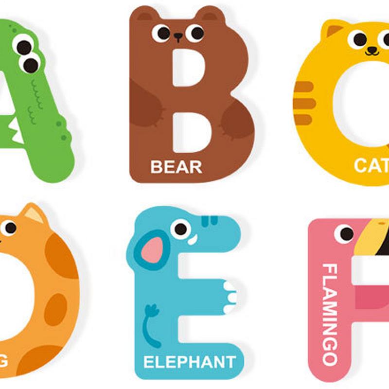 Magnetic Alphabet Letters 26 Letters Uppercase Magnets Colorful Educational Learning Tool Cute Animal Alphabet Magnets For