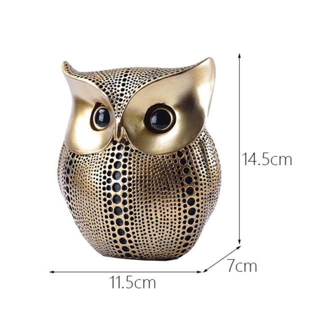

1 шт. Сова Орнаменты Мягкие Скандинавские Современные Простые Орнаменты Смола Поделки Спальня Гостиная Искусство Животные Семейная Атмосфера
