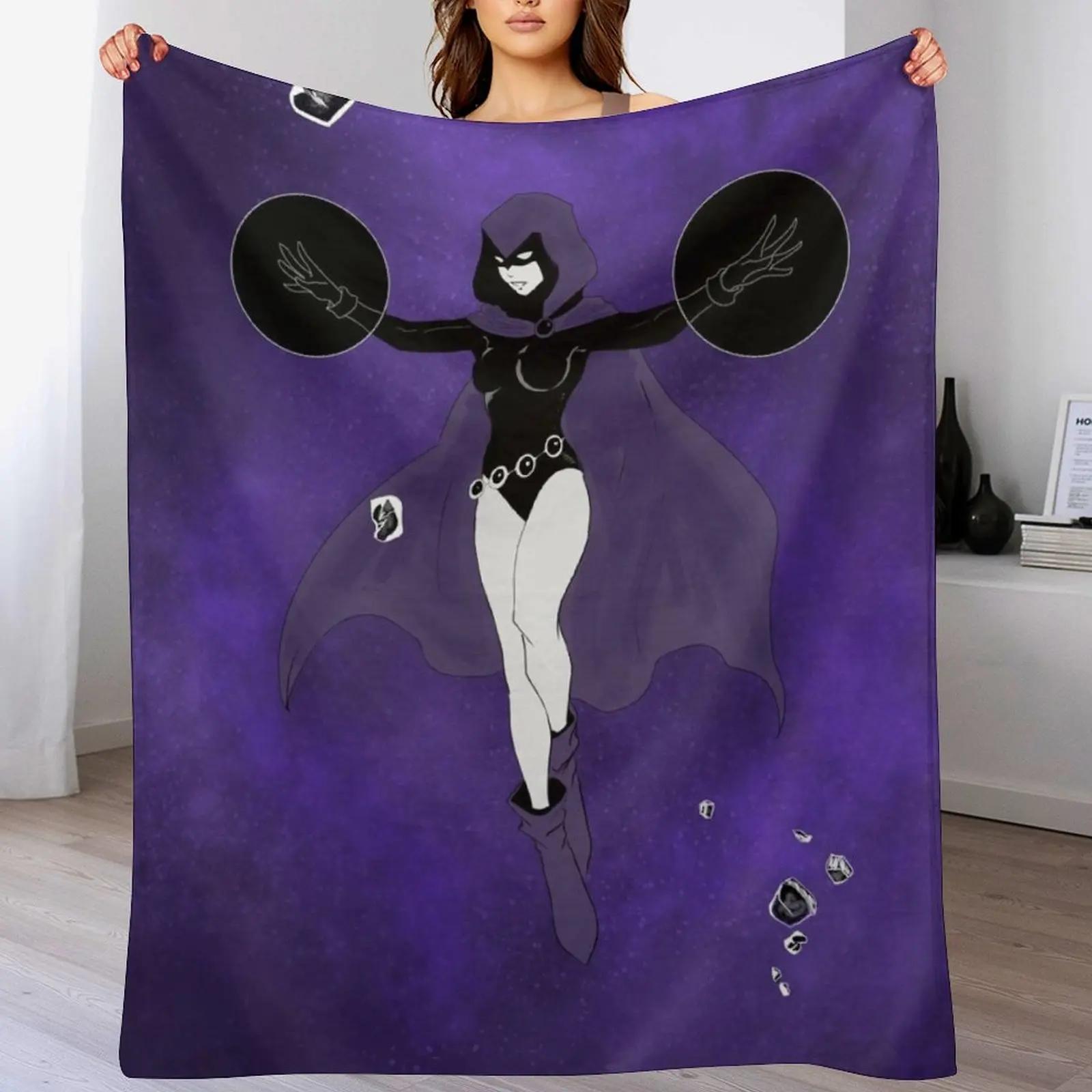 Raven Throw Blanket Air Conditioner Soft Blanket for Office Home 102x76cm(40x30in)