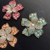 1Pcs Crystal Flower Core Patch Hair Clip Applique Ornament Decorative Material Repair Decoration