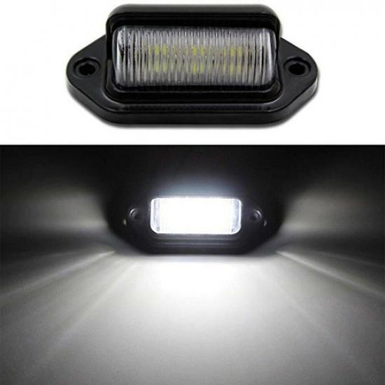 2Pcs 6 LED Number Plate Light Lamp For Car Truck Trailers Trucks Van Caravans