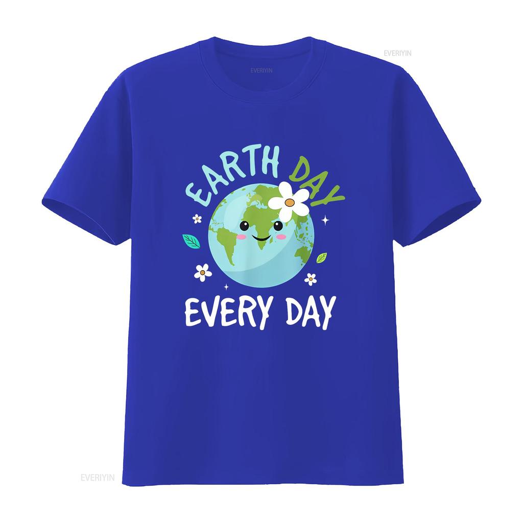Earth Day Jeden Tag T-Shirt Kinder Umwelt vintage gewaschen leicht Unisex Mode Oberteil für den täglichen Gebrauch Designer Kleidung
