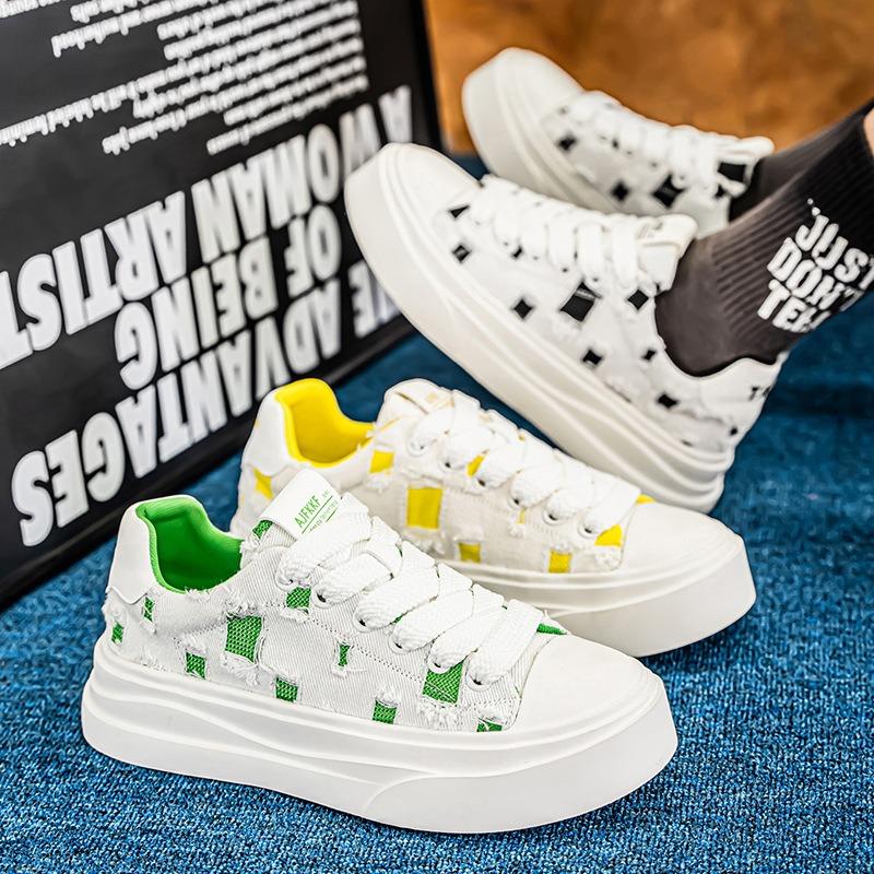 Fashion Shoes for Men Fashion Simple Shoes Comfortable Breathable Mens Shoe Personalized Versatile Trend Sports and Leisure Board Shoes