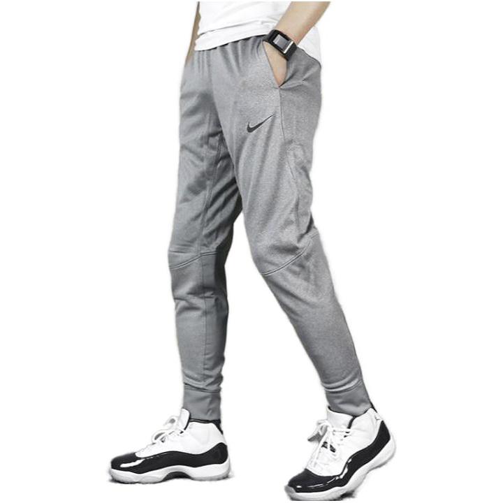Nike Knit Joggers With Cuff Zippers Men Bottoms Grey 800040-063