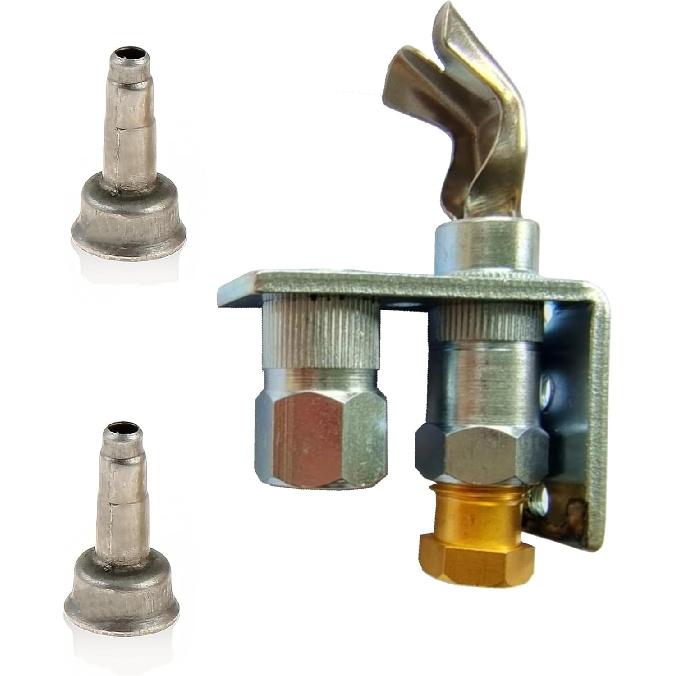 MCAMPAS Q314A4586 Pilot Burner with Thermocouple Assembly for Gas Furnaces, Boilers and Water Heaters - Natural Gas and Propane Gas Pilot Burner with