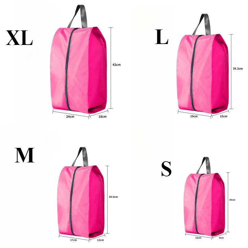 4 Size Portable Waterproof Shoe Storage Bags with Zipper Closure for Men and Women Travel Dustproof Shoes Organizer Bags