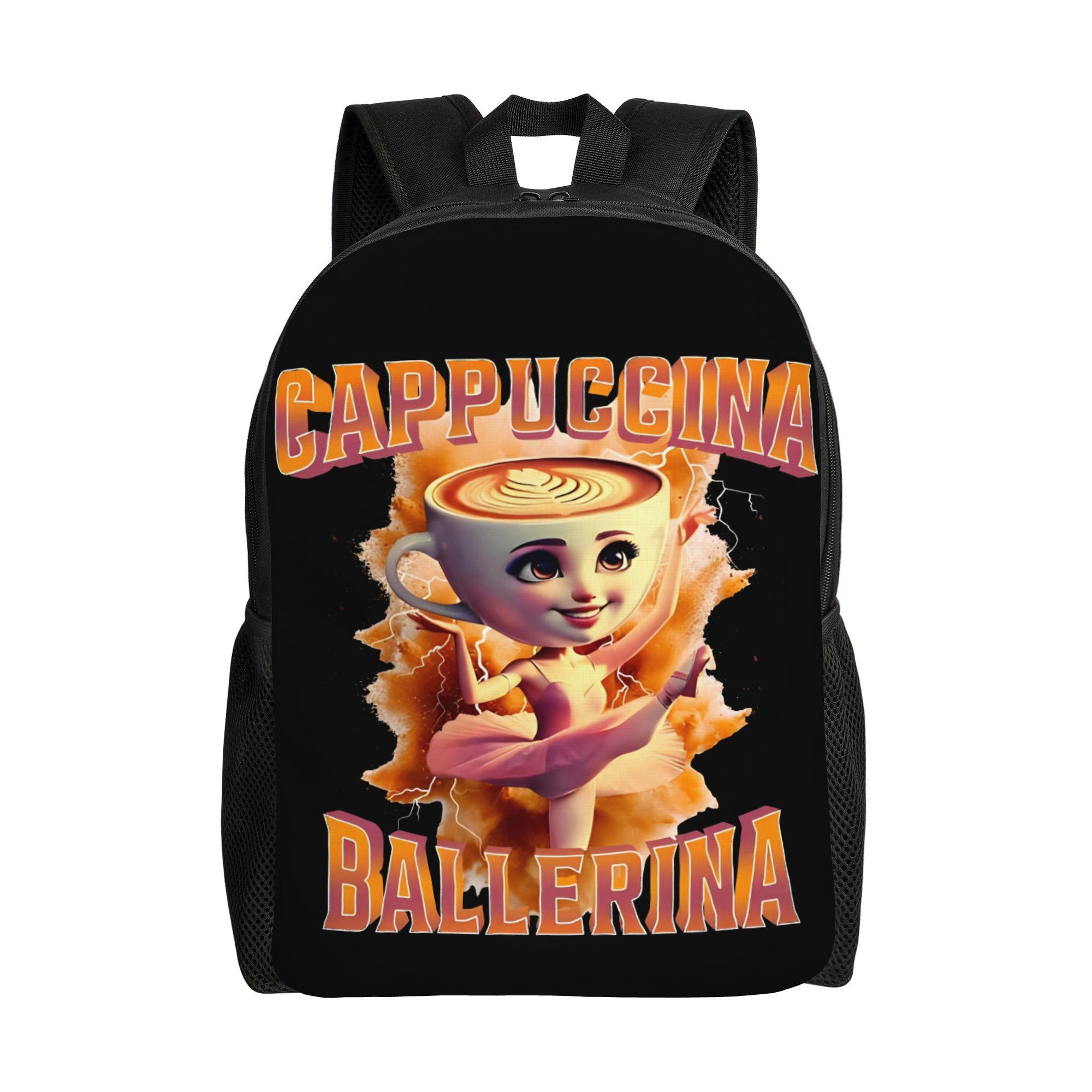 Tung Tung Tung Sahur Rugzak voor Mannen Vrouwen Casual Middelbare School Dagrugzak Italiaans Hersenkronkel Meme College Canvas Tassen Cadeau