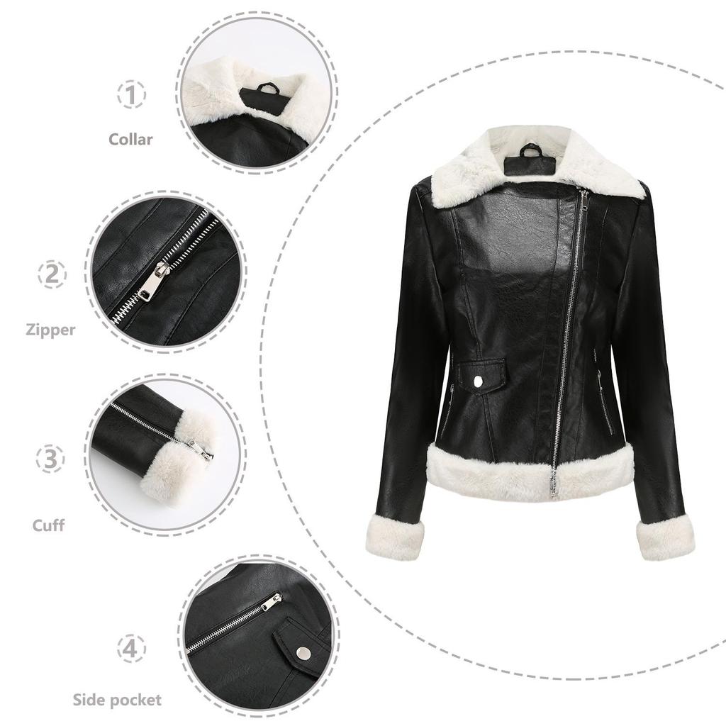 Warm Long-sleeved Lapel Jacket European and American Commuter Casual Jacket