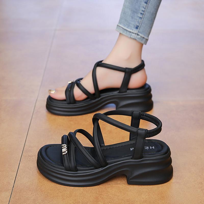 Fashion CRLAYDK Women's Sandals Comfort Platform Ladies Straps Open Toe Shoes Summer Walking Travel Casual Beach Dressy Slippers