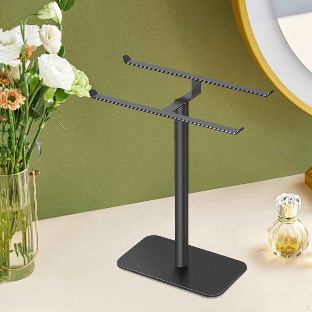 Schmuckständer T-Bar Aufbewahrungsregal Desktop Mehrzweck-Metallhalter für Ohrringe