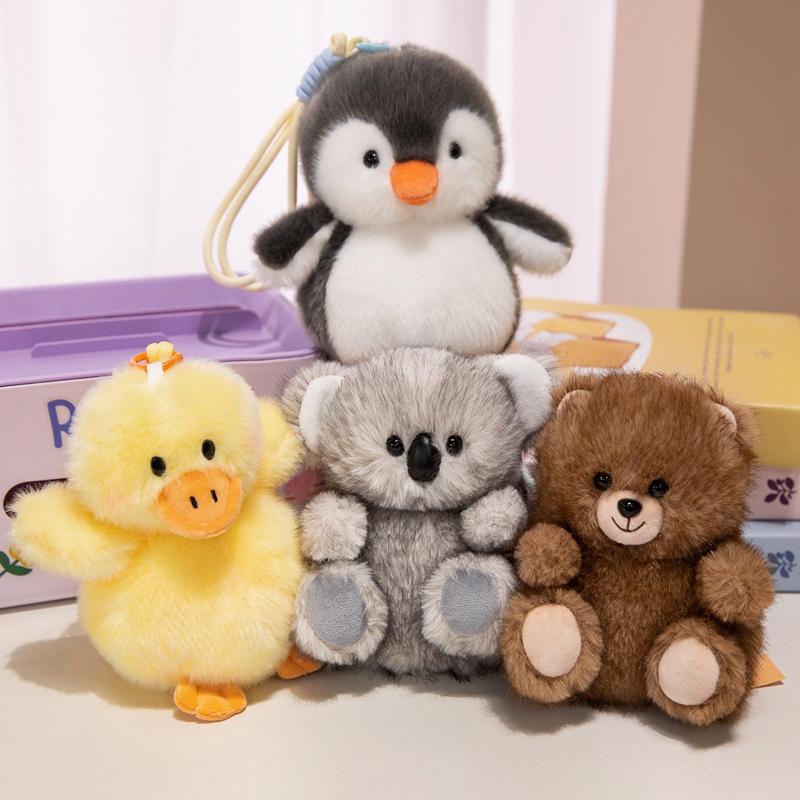 1Pc 15Cm Cute Koala Duck Bear Penguin Plush Pendant Toy Kawaii Animal Toys Stuffed Soft Dolls Adorable Birthday Gift