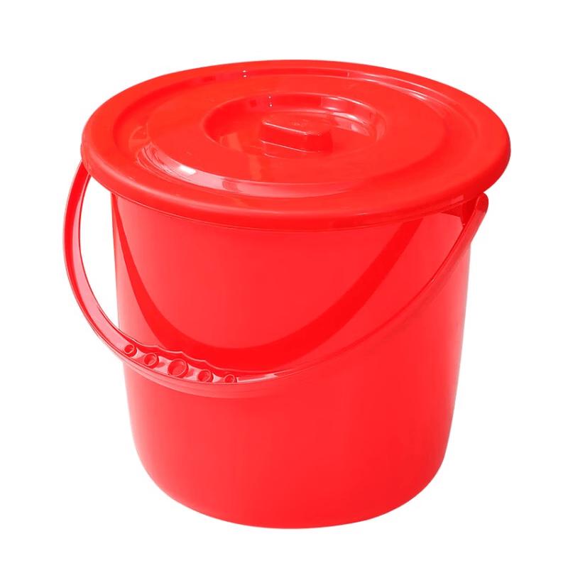 Shenfang Thickened Portable Red Plastic Storage Bucket