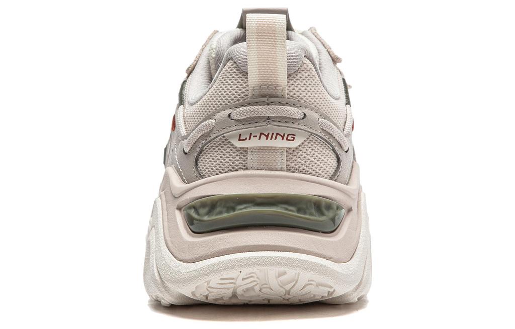 Li Ning Qianhangce 2 CF Tracing Slip Resistant Abrasion Resistant Low top Casual Shoes Women's Mica Gray AGLT168-3