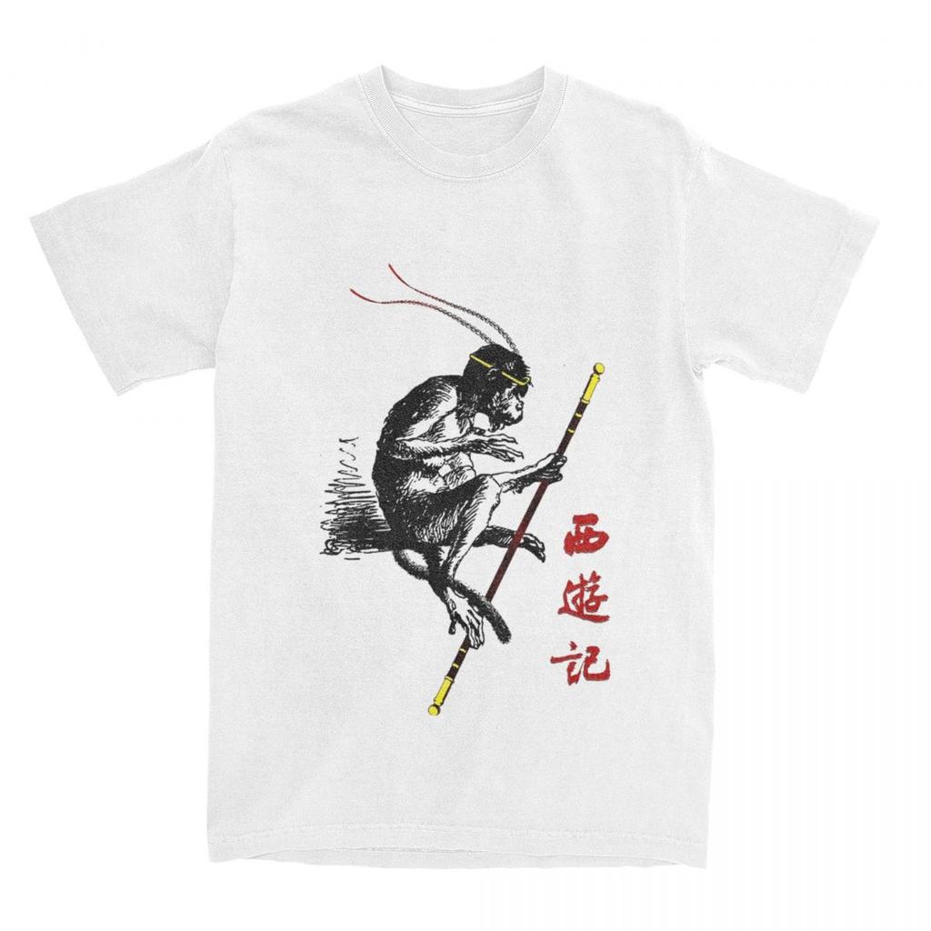 Men T Shirt Black Myth Game T Shirts Hip Hop Journey to the West Summer Tees Y2K Fun Casual Cotton Clothing Birthday Present