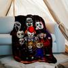 Coperta stampata a tema horror di Halloween - Perfetta per divano, letto, viaggi e uso all'aperto | Lavabile in lavatrice, accogliente e resistente.