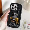 Case for iPhone 8 12 15 Plus 16 Pro Max 14 11 XR 13 17 Air Soft Phone Cover Trendy Doberman
