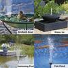 DIY Solar Panel Fountain 1.5/2.5W Ground Insertion Fountain for Bird Bath Garden