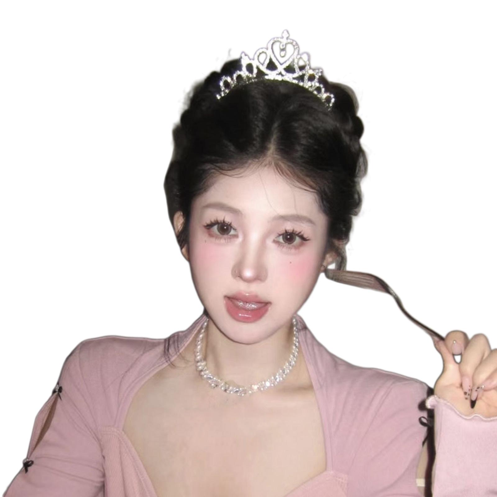 

Sparkling Rhinestones Princesses Crown Suitable for Various Head Sizes Great for Parties Weddings and Themed Celebrations