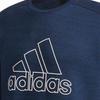 Adidas Logo Letter Sports Pullover Long Sleeve Sweatshirt Men Sweatshirt Navy-Blue CV6212