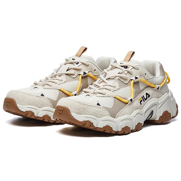 New FILA Cat Claw Low Top Casual Shoes Men's Gray White Yellow F12M034129FTS