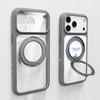iPhone 17 Pro Max Transparent 360° Magnetic Stand Case with Full Lens Protection