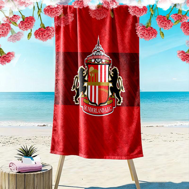 SUN logo Beach Towel, Large Soft Quick Dry Towel for Beach Camping Swimming