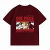 One Piece Luffy Unisex's 100% Cotton T-Shirt, Streetwear Breathable Fashion Anime Graphic Short Sleeve Unisex's Tops