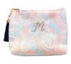 Global Arrow Paisley Initial Tissue Pouch (PKM) with Tassel, Compact, H11 X W15 X D3cm