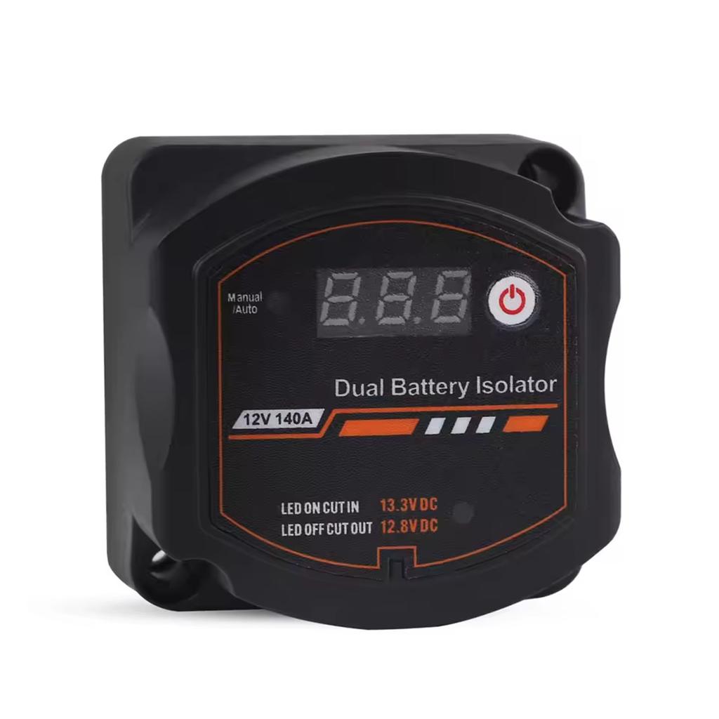 Car Relays Voltage Setting LCD Display VSR Digital Voltage Sensitive Relays 140A Double Battery Isolator Waterproof