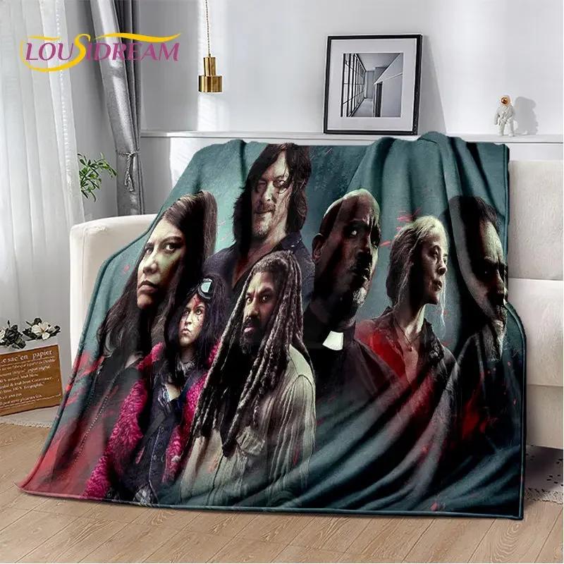 The Walking Dead Horror Soft Plush Blanket,Flannel Blanket Throw Blanket for Living Room Bedroom Bed Sofa Picnic Cover 013