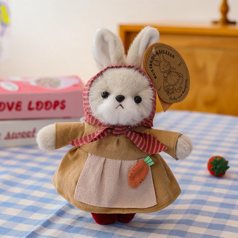 New Lillian series pendant plush toy couple bunny doll bag keychain accessories women