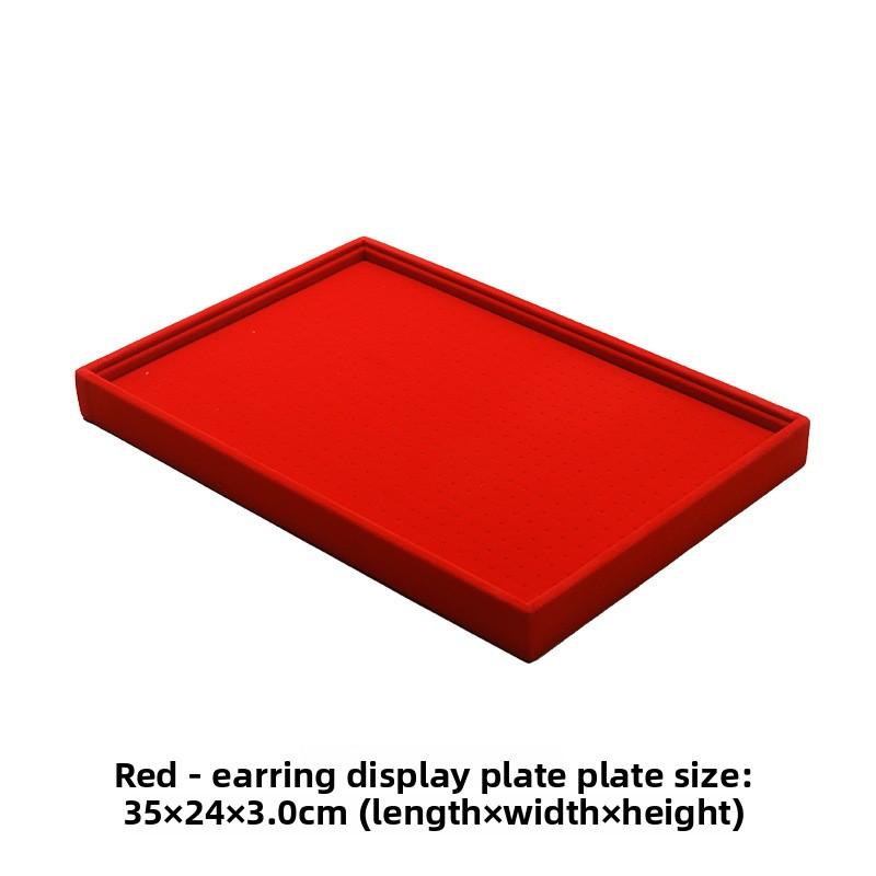 Flannel Stud Earrings Storage Box Large Capacity 600 Holes Jewelry Tray Earrings Display Plate Jewelry Display Props