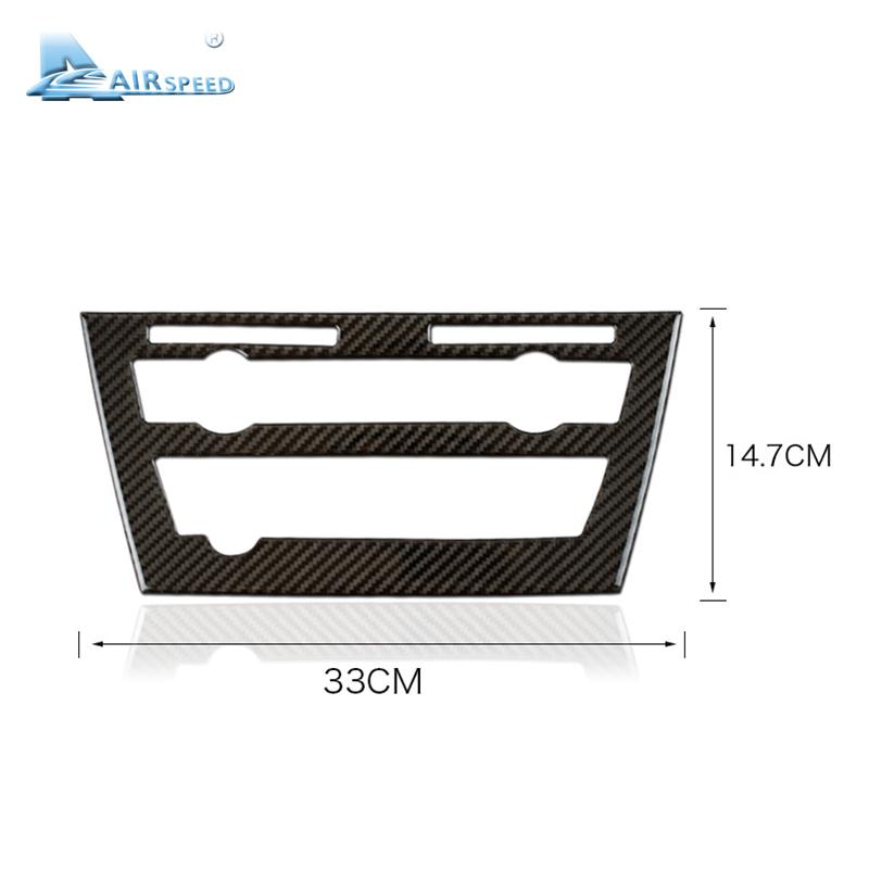Kohlefaser AC CD Bedienfeld Aufkleber für BMW X5 F15 X6 F16 2014-2017 Innendekoration