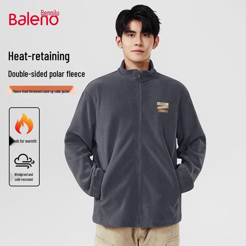 

Baleno Men s Fleece-Lined Stand-Collar Winter Jacket 3XL