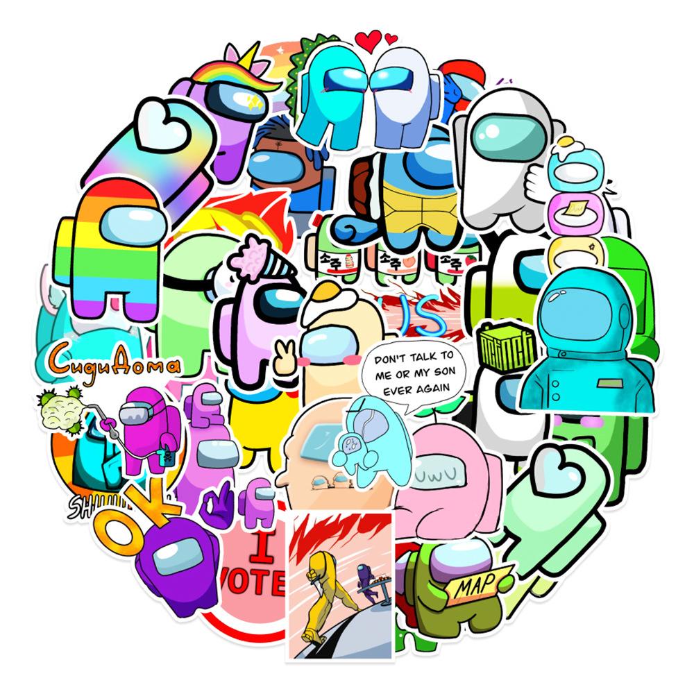 50 New Styles Among US Graffiti Stickers Car Mobile Phone Water Cup Decorative Stickers Waterproof