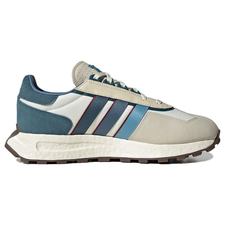 Adidas Originals Retropy E5 Fabric Classic Sports Slip-Resistant Durable Low-Top Lifestyle Casual Shoes Unisex Casual Shoes White Gray Blue IE0498