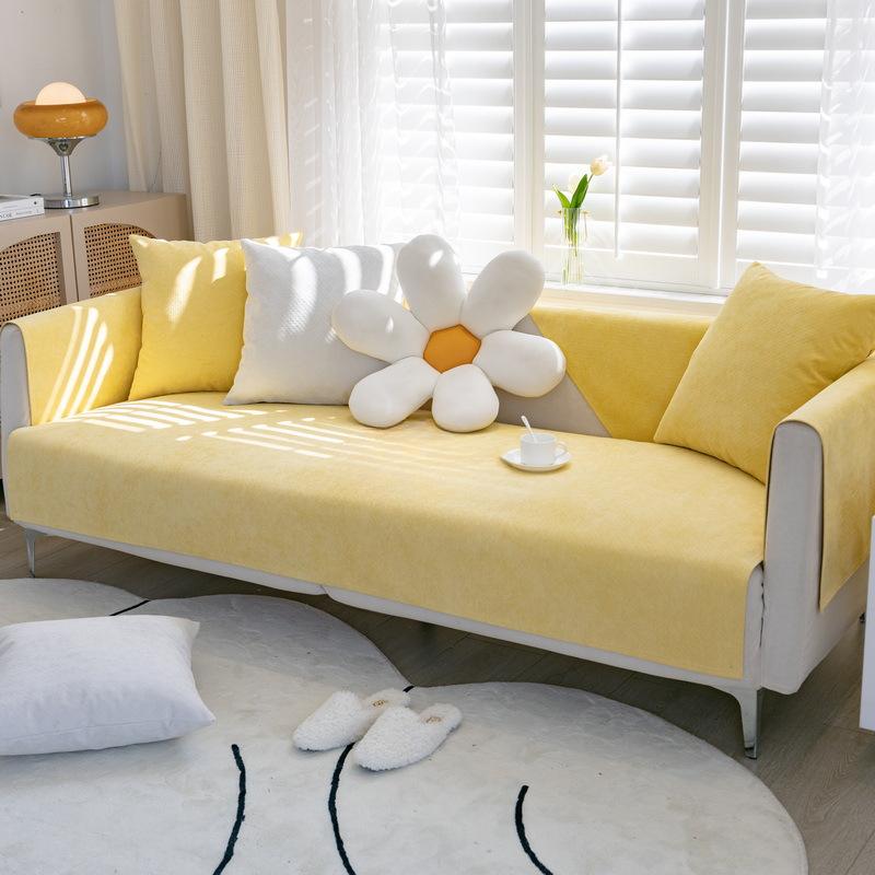 Vier Jahreszeiten Einfacher Stoff Wasserdichtes Sofakissen Nordisch Rutschfest Urinisolierung Sofa Sitzkissen Bezug