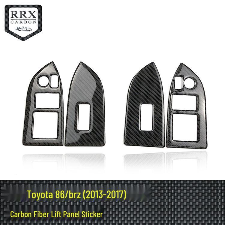 

BRZ Toyota 86 Carbon Fiber Window Button Panel Interior Accessory Right Hand - Solid Color
