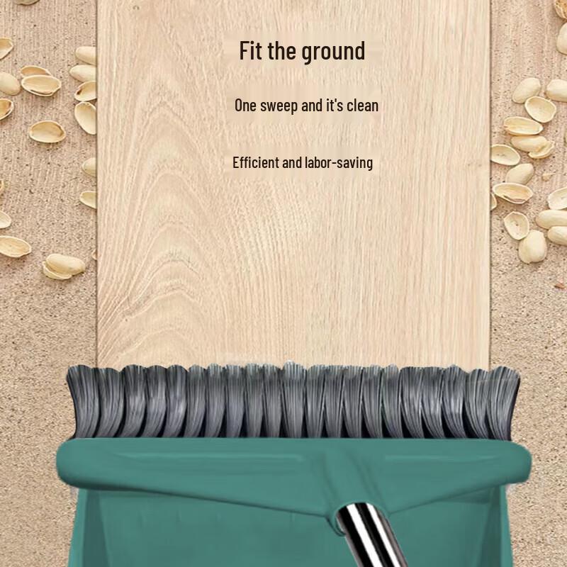 JINGRUIXIANG Wytrzymały Zestaw do Sprzątania: Miotła i Zmiotka